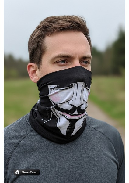 Vendetta Buff Boyunluk Maske Bandana Unisex Boyunluk Baf