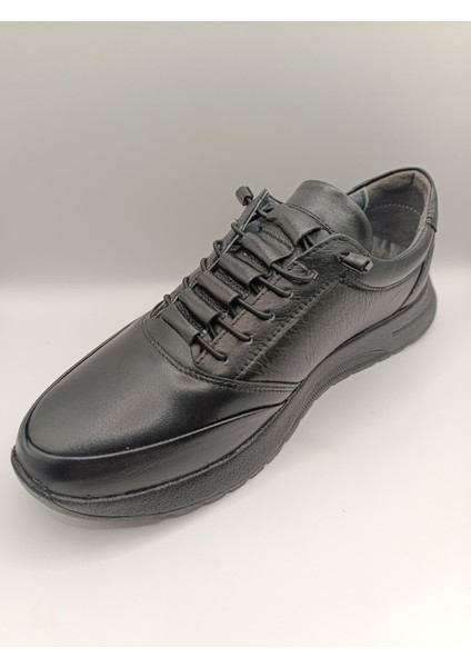 Hakiki Deri Topuk Jelli Lastikli Bağcıklı Erkek Rahat Günlük Hafif Ayakkabı fırsatları