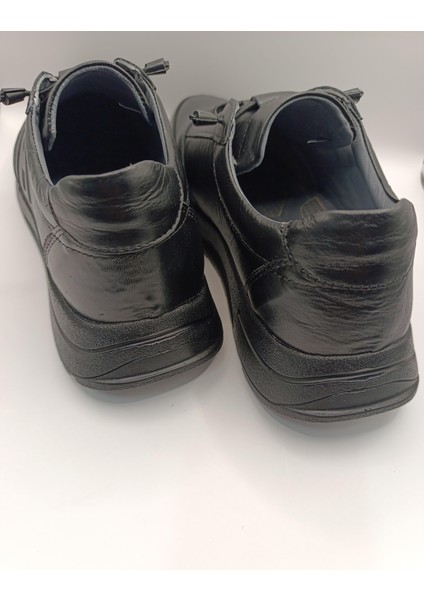 Hakiki Deri Topuk Jelli Lastikli Bağcıklı Erkek Rahat Günlük Hafif Ayakkabı indirimleri