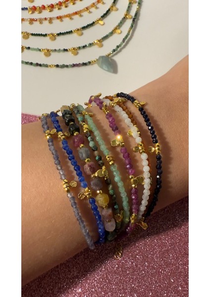 Doğal Ruby Yakut Taşlı Bileklik modelleri