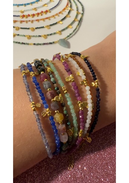 Doğal Ruby Yakut Taşlı Bileklik indirimleri