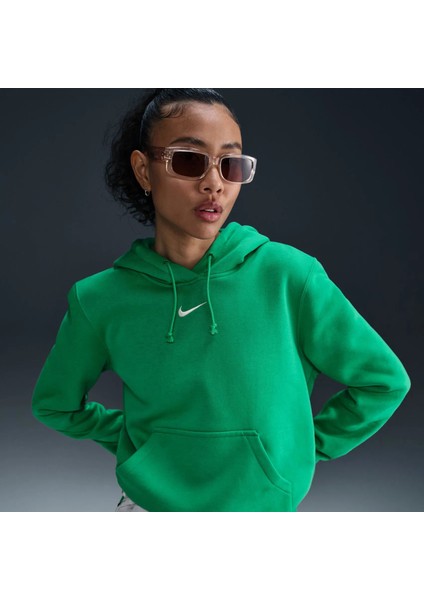 HF6839 324 Nike Phoenix Fleece Po Hoodie Yeşil Kadın Sweatshirt fiyatları