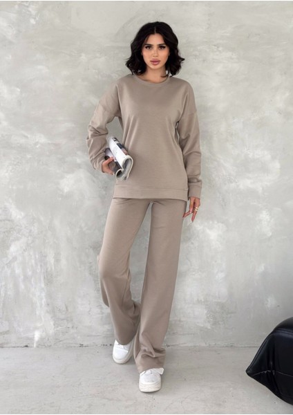 Kadın Basic Eşofman Takımı Içi Polarlı Modal Kumaş modelleri