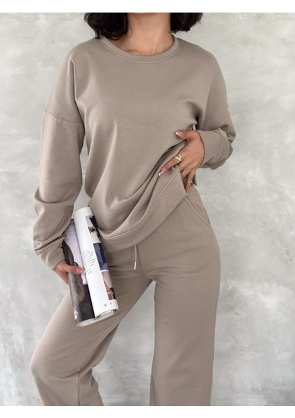 Kadın Basic Eşofman Takımı Içi Polarlı Modal Kumaş indirimleri