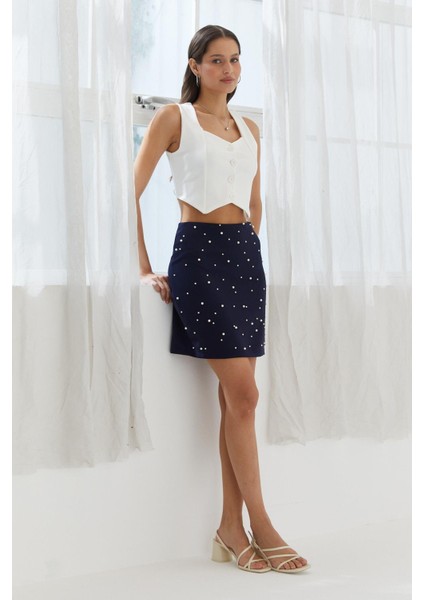 Incili Kısa Etek Lacı