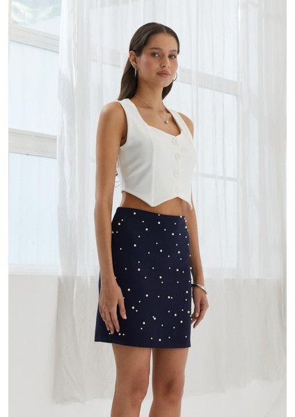 Incili Kısa Etek Lacı modelleri