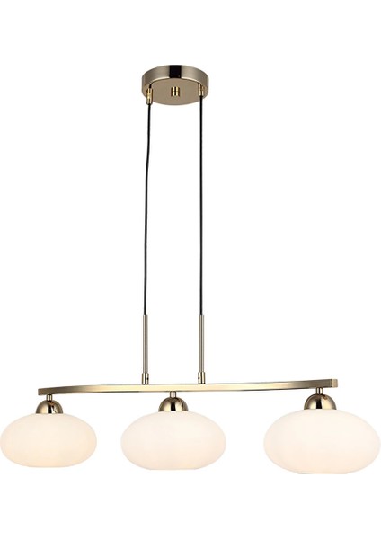 Tempa 3'lü Sıralı Altın Avize