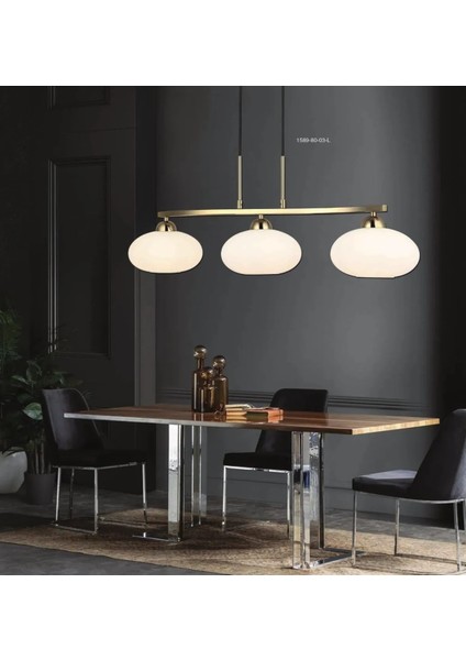 Tempa 3'lü Sıralı Altın Avize fiyatları