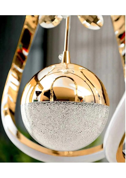 Galaksi Modern Sarkıt 5+1 Papatya Gold Ledli Sarkıt Avize fiyatları