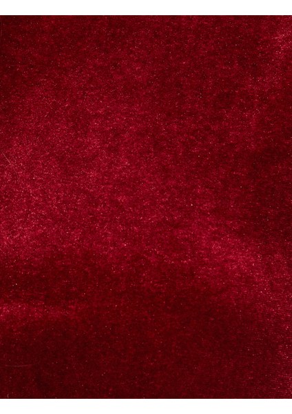 Slim Fit Dik Yaka Kolsuz Crop Kadife Bluz