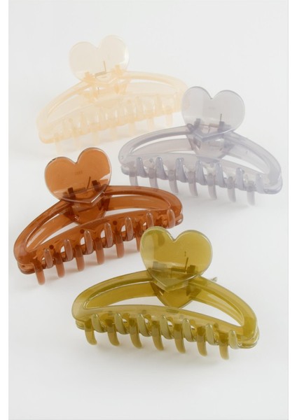 Kalp Renkli Mandal Toka 10 cm