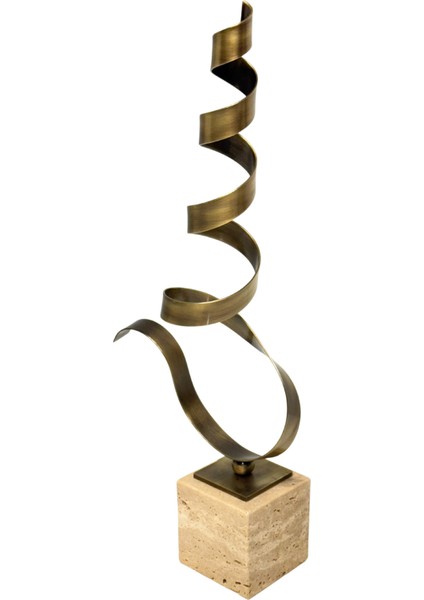 Traverten Ayaklı Eskitme Sarmal Dekor modelleri