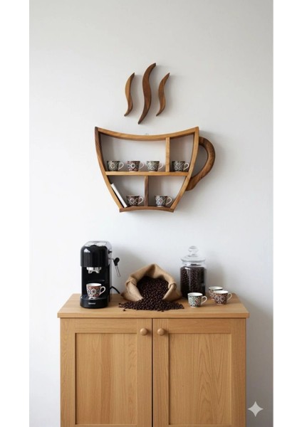 Ahşap Fincan Şeklinde Duvar Dekoru Kahve Köşesi fiyatları