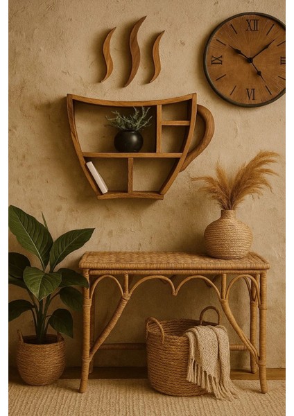 Ahşap Fincan Şeklinde Duvar Dekoru Kahve Köşesi modelleri