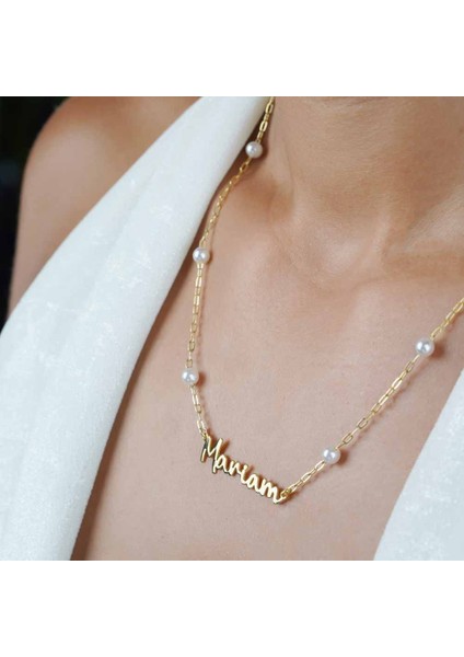 925 Ayar Papatya Silver Incili Özel Isimli Kolye,isimli Kolye,inci Kolye,<rose,gold,rodaj> modelleri