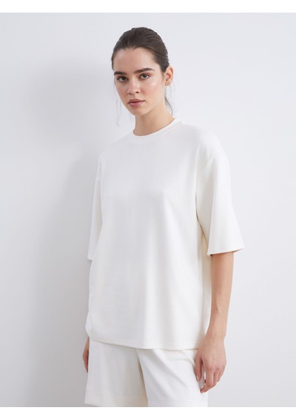 Yeni Sezon Bisiklet Yaka Kadın Tişört