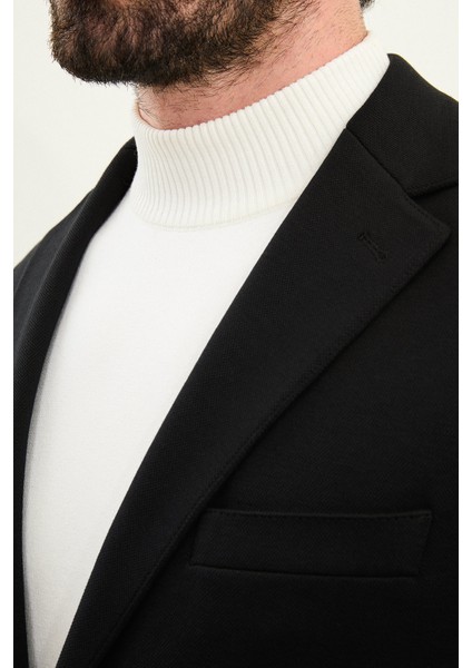 Dokulu Slim Fit Mono Yaka Torca Cep Beli Lastikli Ipli Erkek Takım Elbise fiyatları