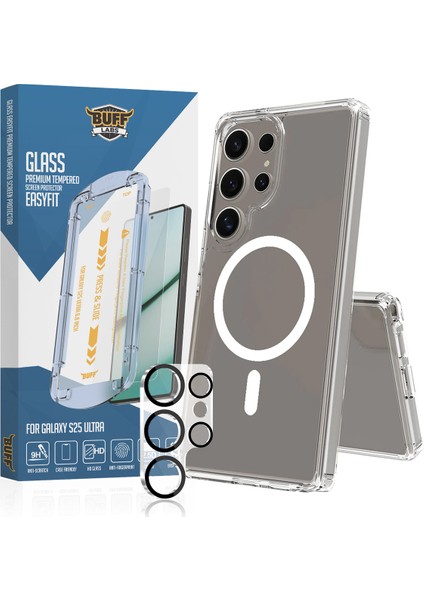Buff Galaxy S25 Ultra Avantaj Paket - Magsafe Kılıf + Ekran Koruyucu + Lens Koruyucu