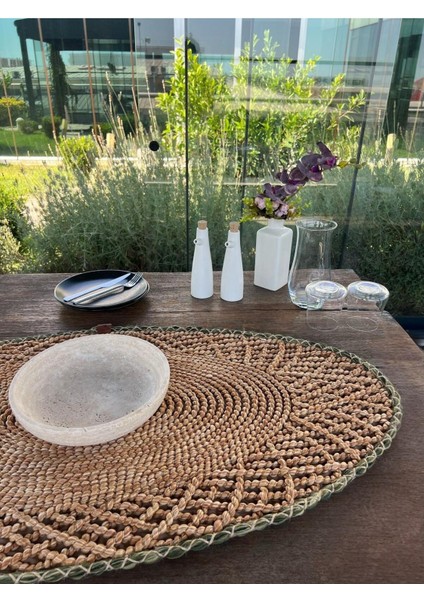 Tekstil Runner - 1 Adet - 110 x 55 cm Kahverengi