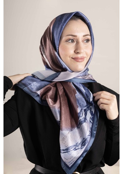 “Dijital Kristal Desenli Eşarp 95x95 – Pastel Desen-1 modelleri