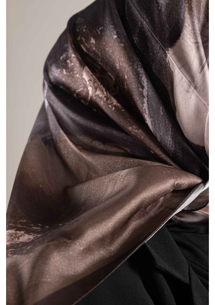 “Dijital Kristal Desenli Eşarp 95x95 – Pastel Desen-1 fırsatları