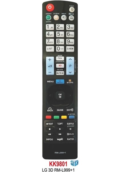 3D Rm-L 999+1 LCD Tv Kumandası