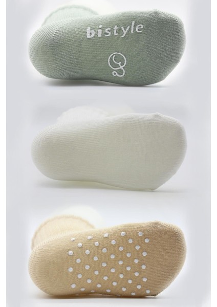 3lü Basic Kaymaz Penye Soket Çorap 10107 Nil Ekru Bej indirimleri