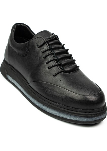 Babalı 350 Restfull Siyah Deri Erkek Günlük Ayakkabı