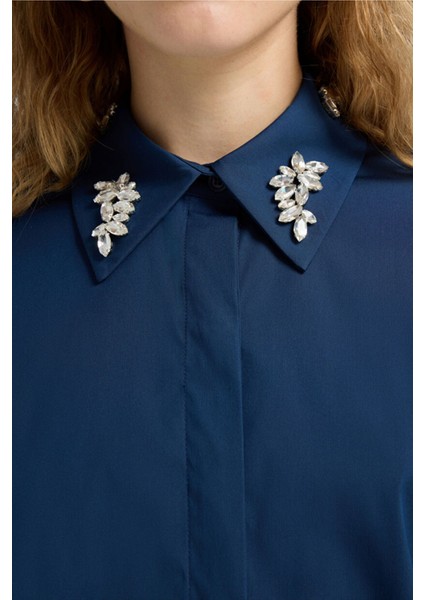 Uzun Kollu Gömlek Lacivert 13045780000 fiyatları