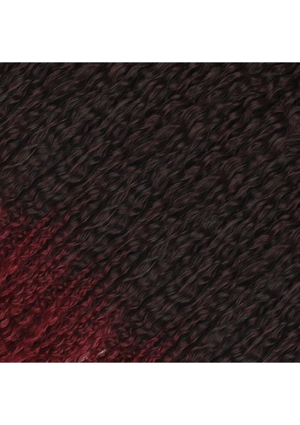 Brazilian Afro Dalgası Saç / Siyah / Kızıl Ombreli fiyatları