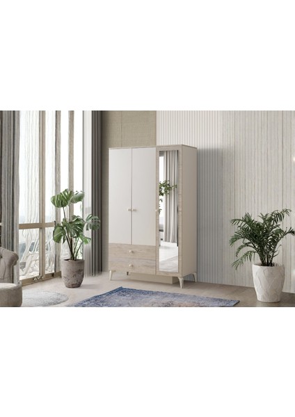 Preta 3 Kapılı Gardırop
