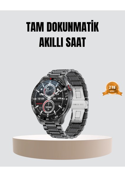 100MAH Şarjlı Akıllı Saat – Mesaj Bildirimi Müzik Kontrolü ve Ergonomik Tasa - MCT2295-5917