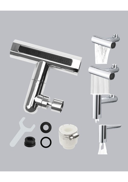 bulurum 4 fonksiyonlu musluk başlığı 360 derece dönebilen ve su tasarruflu fiyatları