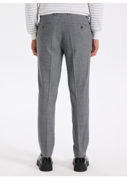 Normal Bel Açık Paça Paça Slim Fit Gri Erkek Pantolon Cıty- 2 indirimleri