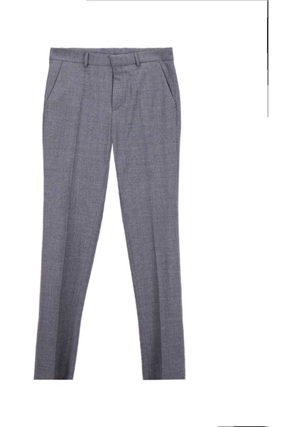 Normal Bel Açık Paça Paça Slim Fit Gri Erkek Pantolon Cıty- 2