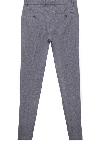 Normal Bel Açık Paça Paça Slim Fit Gri Erkek Pantolon Cıty- 2