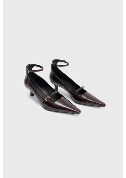 Bilekten Bağlı Kısa Topuklu Ayakkabı Murdum 10345851000 fiyatları