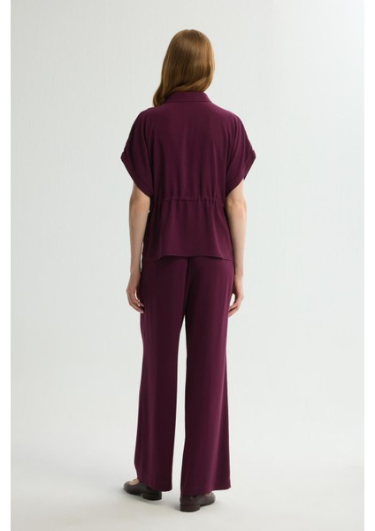 Beli Büzgülü Cep Detaylı Gömlek Murdum 130L9399001 indirimleri