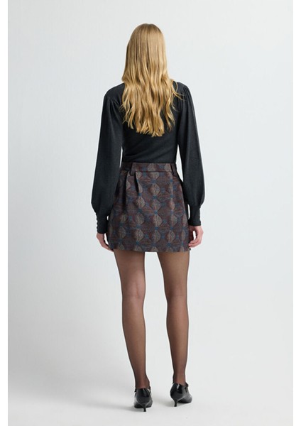 Pileli Mini Etek Emp.lacivert 12745536001