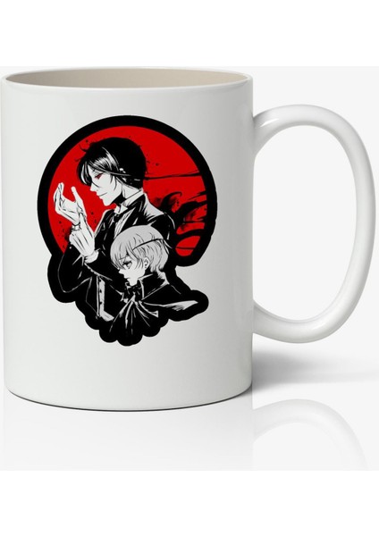 Black Butler Anime Temalı Kupa Bardak Arkadaşa Sevgiliye Hediye