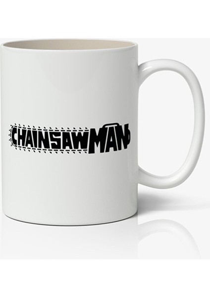 Chainsaw Man Logo Anime Kişiye Özel Temalı Kupa Bardak Sevgiliye Arkadaşa Hediye