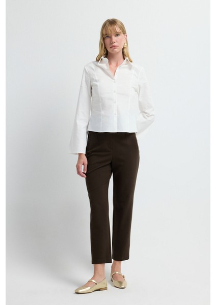 Fit Poplin Gömlek Kemik 13045811000 fiyatları