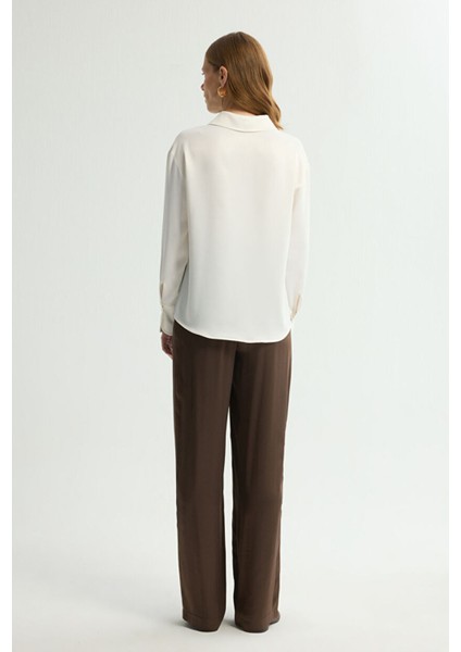 Saten Gömlek Kemik 130L9156008 indirimleri