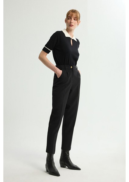 Cepli Pileli Pantolon Siyah 153L9405001 fırsatları
