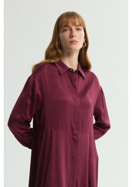 Yırtmaç Detaylı Elbise Murdum 124L9663000 fırsatları