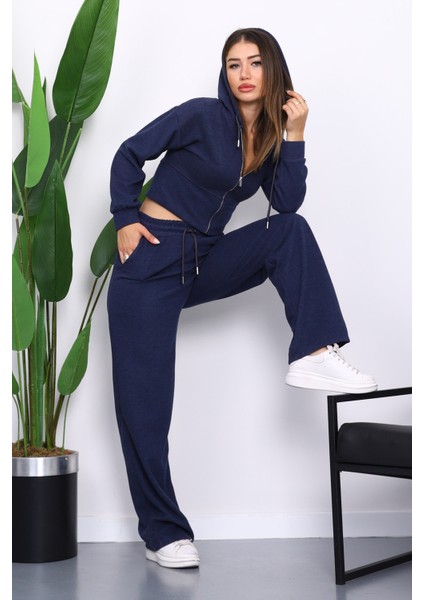 Lacivert Kapşonlu Hırka Pantolonlu Selanik Takım fiyatları