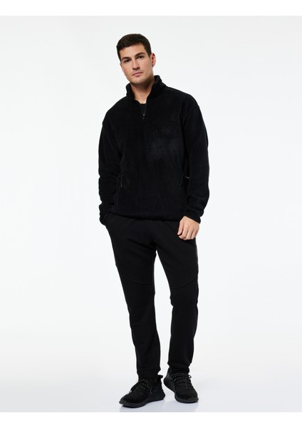 Rahat Kalıp Cepli Pamuklu Beli Bağcıklı Baskılı Jogger Spor Eşofman Altı