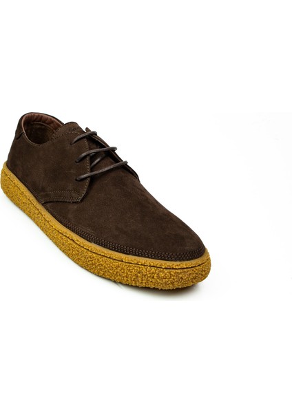 2182 Kahverengi Nubuk Deri Erkek Günlük Ayakkabı