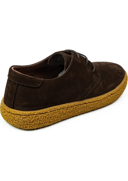 2182 Kahverengi Nubuk Deri Erkek Günlük Ayakkabı fırsatları