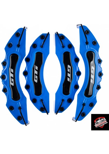 Mavi Gtı (Beyaz) 4'lü Kaliper Seti Yapıştırma Logolu